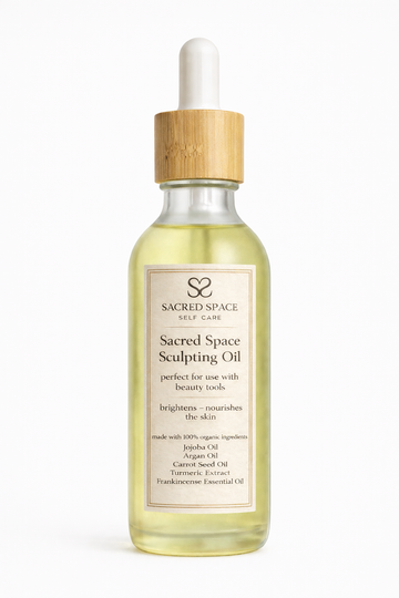 Sacred Space Sculpting Oil 100% Organic Face Oil to use with beauty tools