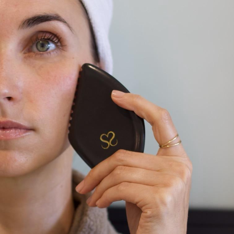 Gua-Sha Stone for Facial Circulation & Lymphatic Drainage